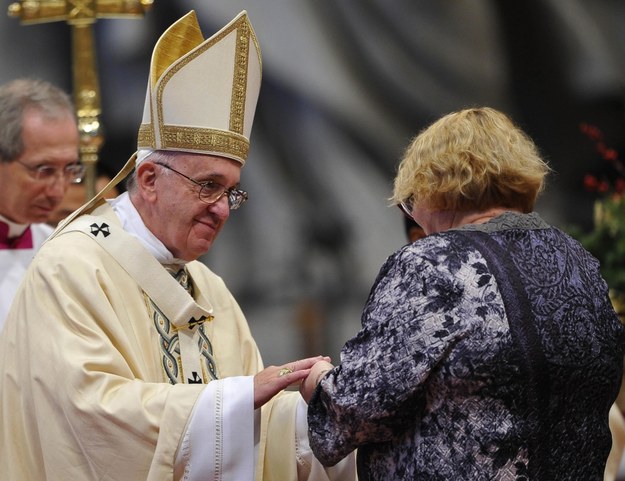 Spotkanie papieża z wiernymi /GIORGIO ONORATI /PAP/EPA