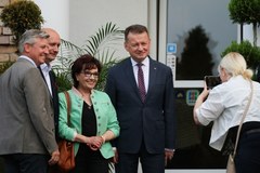 Spotkanie polityków PiS z Karolem Nawrockim w Sękocinie