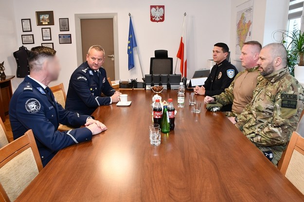 Spotkanie polskich i amerykańskich policjantów /Policja Podkarpacka /Policja