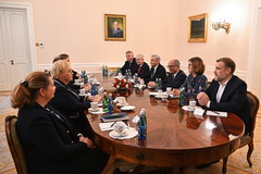 Spotkanie prezydenta Andrzeja Dudy z przedstawicielami Lewicy