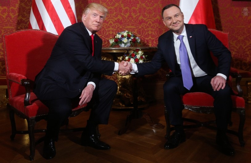 Spotkanie prezydenta USA Donalda Trumpa i prezydenta Polski Andrzeja Dudy /Michał Dyjuk /Agencja FORUM
