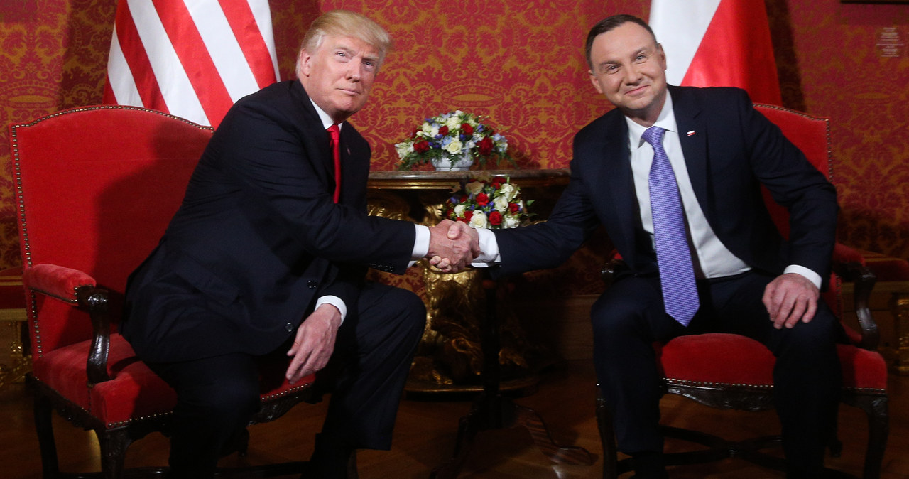 Spotkanie prezydenta USA Donalda Trumpa i prezydenta Polski Andrzeja Dudy /Michał Dyjuk /Agencja FORUM