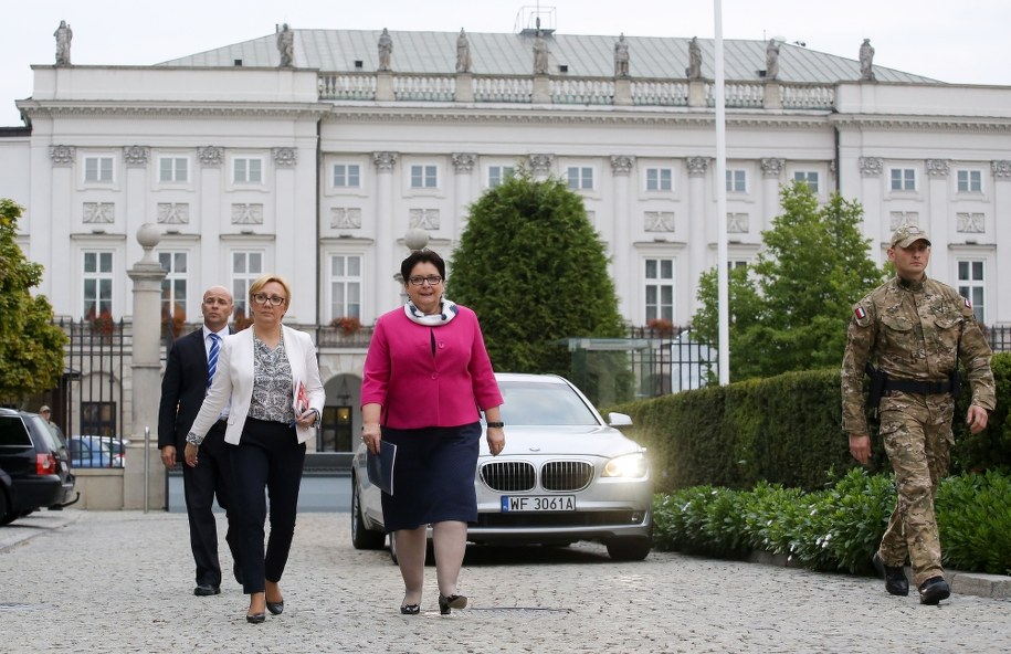 Spotkanie prezydenta z szefową MSW trwało półtorej godziny /Paweł Supernak /PAP