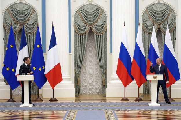 Spotkanie prezydentów Francji i Rosji /Thibault Camus / POOL /PAP/EPA