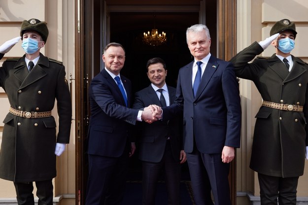Spotkanie prezydentów: Polski, Ukrainy i Litwy /UKRAINIAN PRESIDENTIAL PRESS SERVICE HANDOUT HANDOUT /PAP/EPA