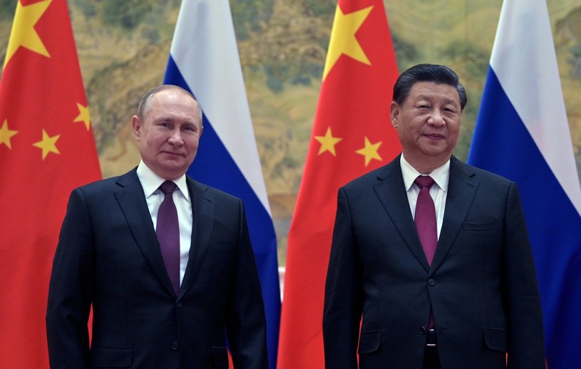 Spotkanie przywódców Rosji i Chin: Władimira Putina oraz Xi Jinpinga w Pekinie. 4 lutego 2022 r. /Alexei Druzhinin/SPUTNIK /AFP