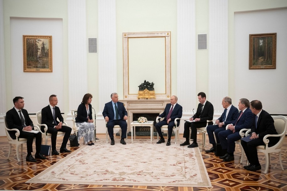 Spotkanie Putina z Orbanem na Kremlu /Vivien Cher Benko / Hungarian PM's Press Office /PAP/EPA