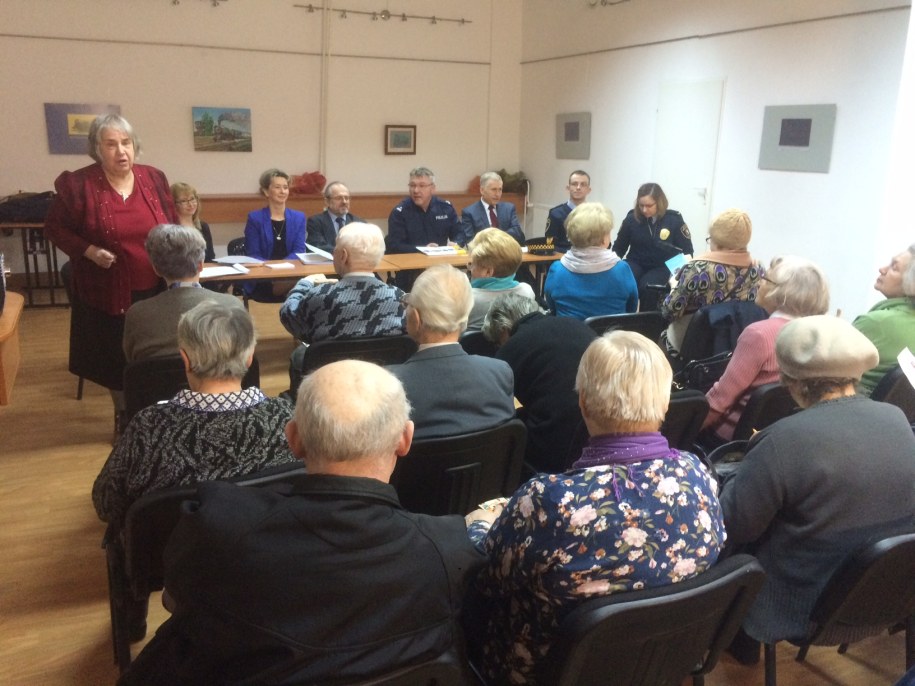 Spotkanie seniorów z policjantami /Krzysztof Kot, RMF FM /RMF FM