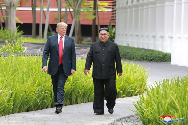 Spotkanie Trump- Kim Dzong Un w Singapurze /KCNA /PAP/EPA