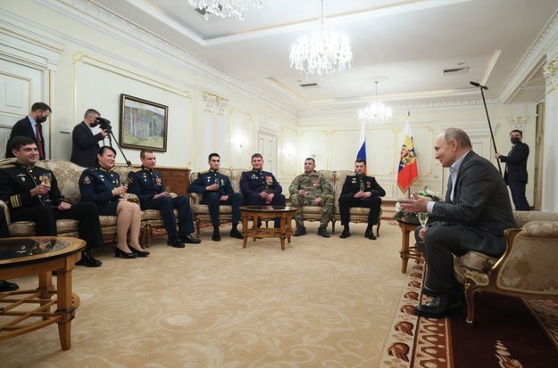 Spotkanie Władimira Putina z personelem wojskowym /GAVRIIL GRIGOROV/SPUTNIK/KREMLIN POOL /PAP/EPA