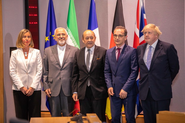 Spotkanie ws. porozumienia nuklearnego z przedstawicielami UE i Iranu /	PAP/EPA/Olivier Matthys /PAP/EPA