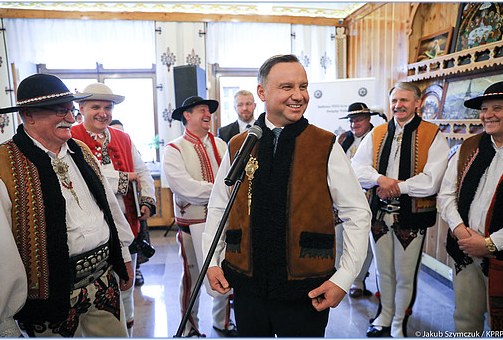 Spotkanie z przedstawicielami Związku Podhalan /Kancelaria Prezydenta/fot. Jakub Szymczuk /