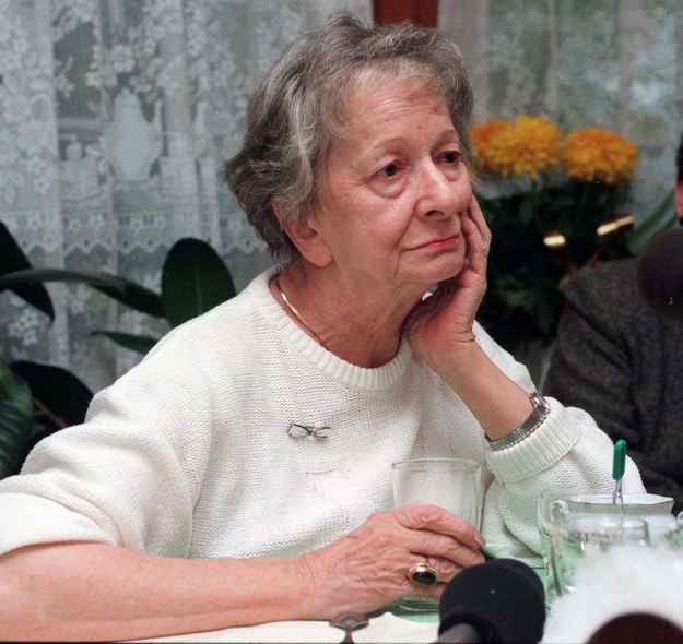 Spotkanie z Wisławą Szymborską w Zakopanem w 1996 roku /Jacek Bednarczyk /PAP
