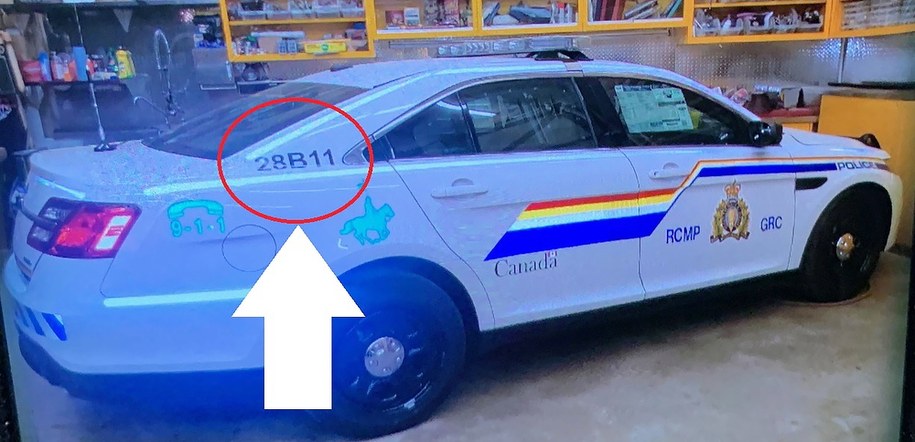 Sprawca poruszał się samochodem imitującym radiowóz Kanadyjskiej Królewskiej Policji Konnej /RCMP HALIFAX HANDOUT  /PAP/EPA