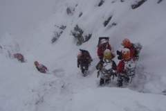Sprowadzenie z zachodniej ściany Gerlacha ciał angielskich turystów