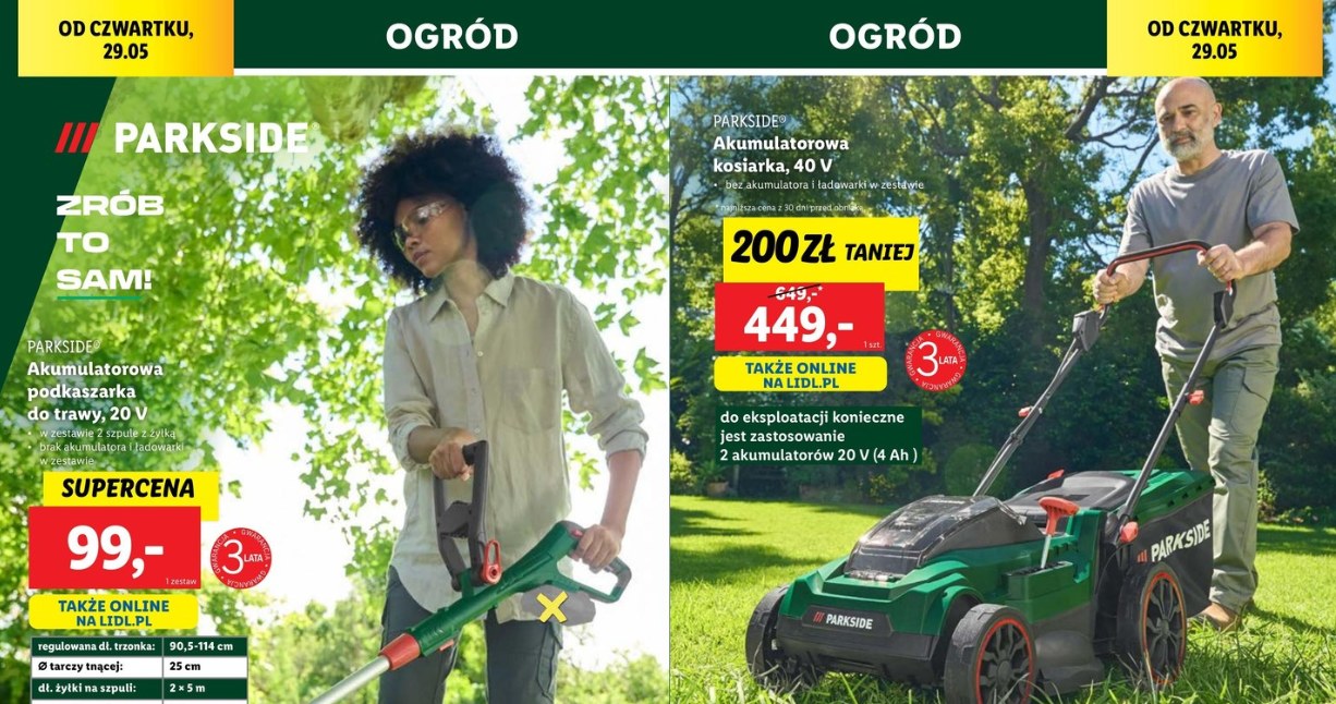 Sprzęt ogrodowy nawet 200 zł taniej! Lidl znów kusi marką Parkside /Lidl