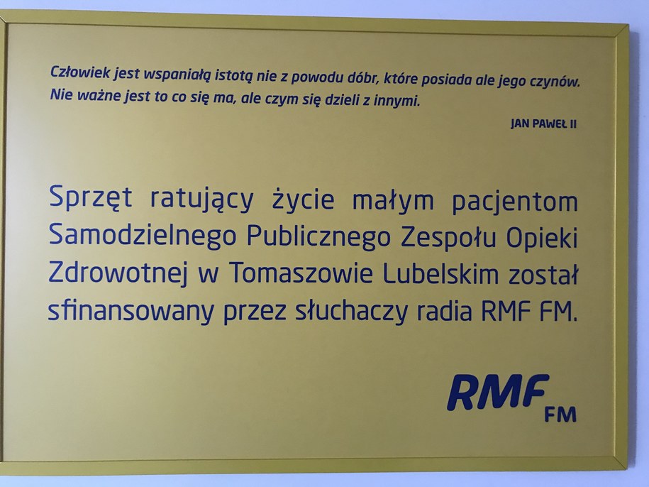 Sprzęt został sfinansowany przez słuchaczy radia RMF FM /Krzysztof Kot /RMF FM