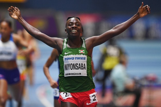 Srebrna medalistka igrzysk olimpijskich w Rio de Janeiro reprezentantka Burundii Francine Niyonsaba /FACUNDO ARRIZABALAGA /PAP/EPA
