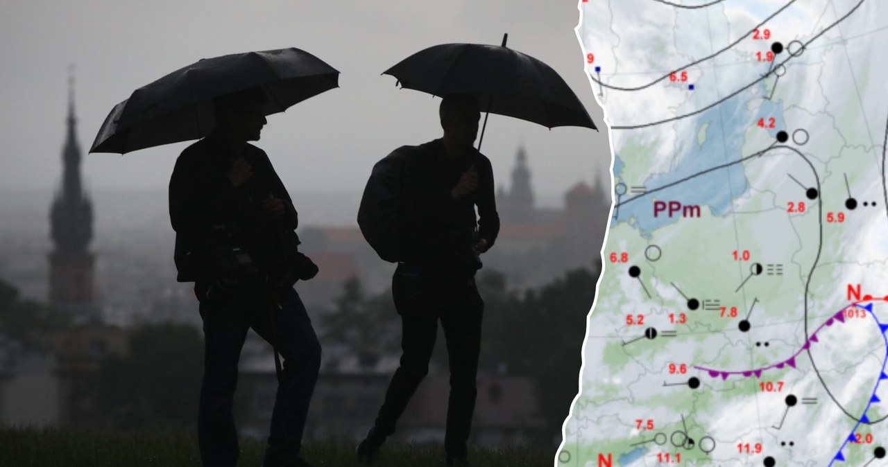 Środa będzie pochmurna i deszczowa w wielu miejscach kraju. Rano na południowym wschodzie występują mgły /Jakub Włodek/Agencja Wyborcza.pl/IMGW /