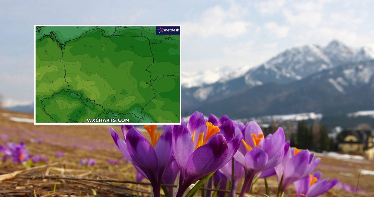 Środa będzie przyjemnym, słonecznym i ciepłym dniem. Tylko na północy radość z wyższych temperatur może zmącić silny wiatr, przed którym ostrzega IMGW /Marek Podmokły/Agencja Wyborcza.pl/WXCHARTS /