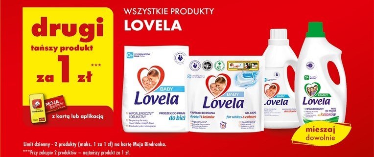 Środki do prania Lovela za 1zł w Biedronce /Biedronka /INTERIA.PL