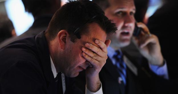 Środowa sesja na Wall Street przyniosła trzeci dzień z rzędu spadki /AFP