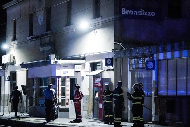 Stacja Brandizzo po wypadku na torach /Tino Romano /PAP/EPA