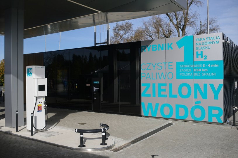 Stacja tankowania wodoru w Rybniku /Zbigniew Meissner /PAP