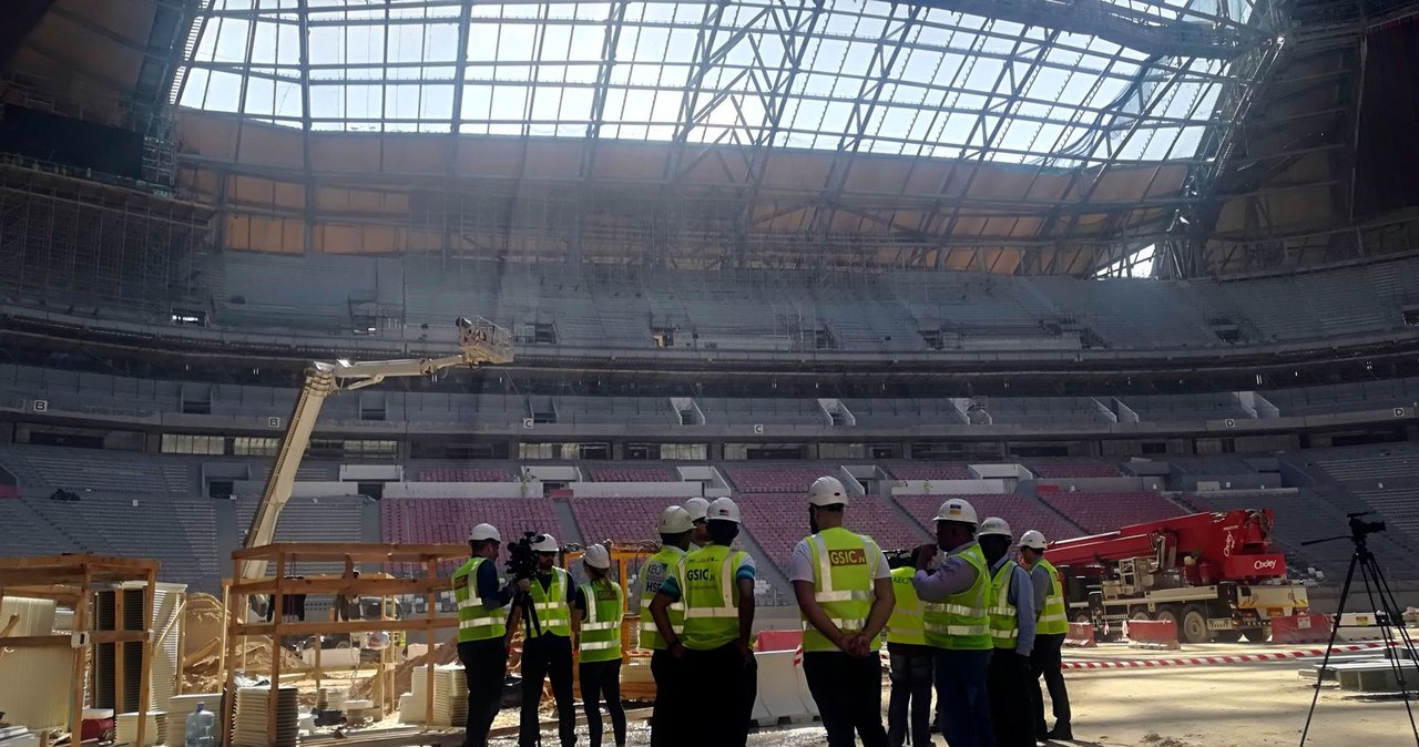 Stadion Al-Bayt w al-Khor w Katarze (w budowie) /AFP