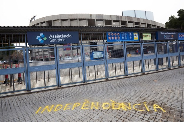 Stadion Camp Nou /	Alejandro Garcia /PAP/EPA