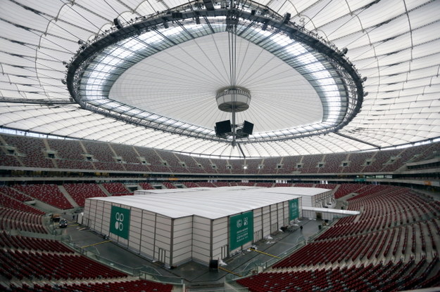 Stadion Narodowy przed szczytem ONZ /Tomasz Gzell /PAP
