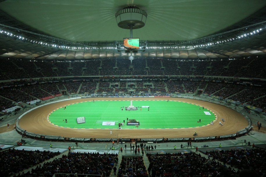 Stadion Narodowy w Warszawie podczas żużlowego Grand Prix Polski /Bartłomiej Zborowski /PAP