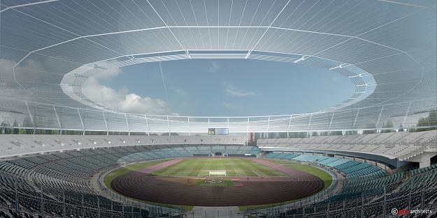Stadion Śląski - przewidywany widok po modernizacji. Źródło: GMP /