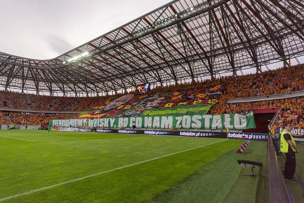 Stadion w Białymstoku, gdzie mecze rozgrywa Jagiellonia. Fot. Paweł Polecki /Reporter