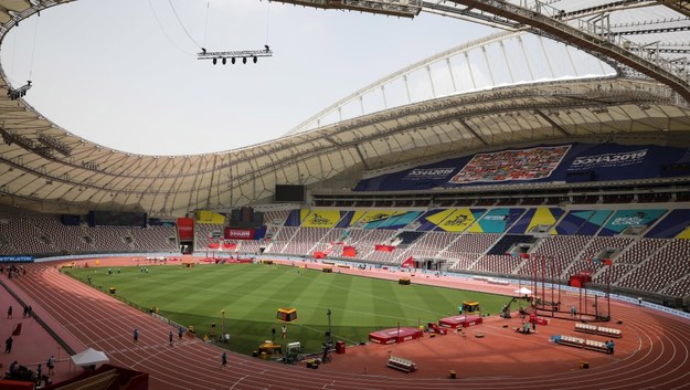 Stadion w Dausze, na którym odbędzie się większość konkurencji mistrzostw świata /YAHYA ARHAB /PAP/EPA