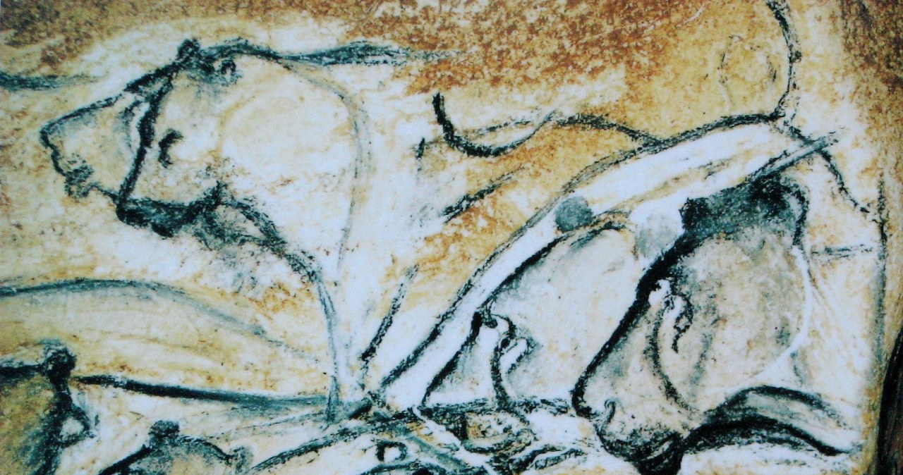 Stado lwów jaskiniowych namalowanych w jaskini Chauveta /wikipedia.pl /Wikimedia