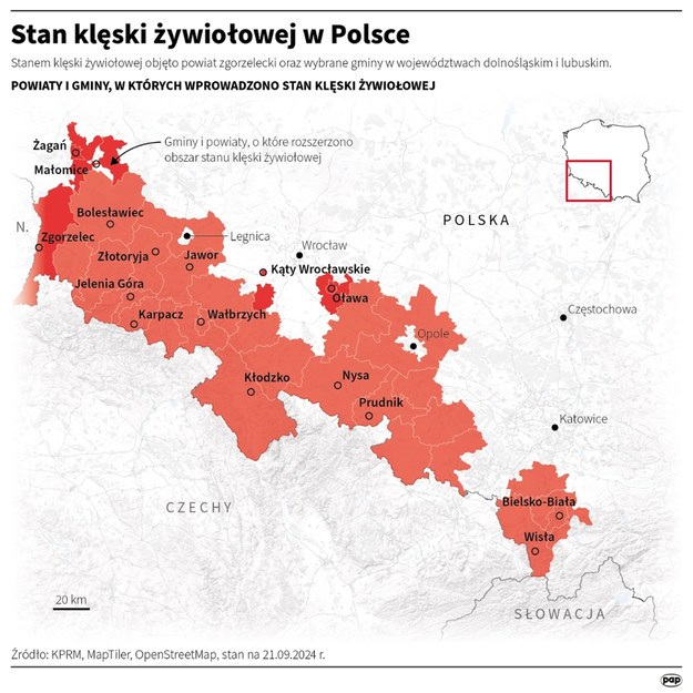 Stan klęski żywiołowej w Polsce /Maciej Zieliński /PAP