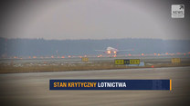 Stan krytyczny lotnictwa - niepewność podróżnych przed świętami w "Raporcie" o 20:50 w Polsat News