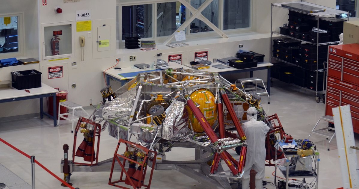 Stan prac nad "descent stage" misji Mars 2020 (zdjęcie z 13 marca 2018) /NASA