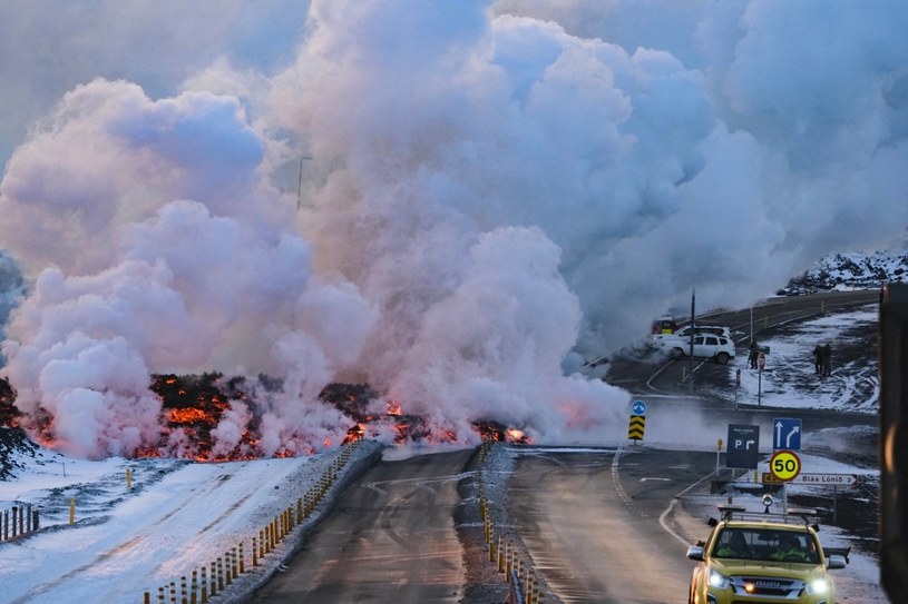 Stan wyjątkowy na Islandii. Mieszkańcy odcięci przez erupcję wulkanu