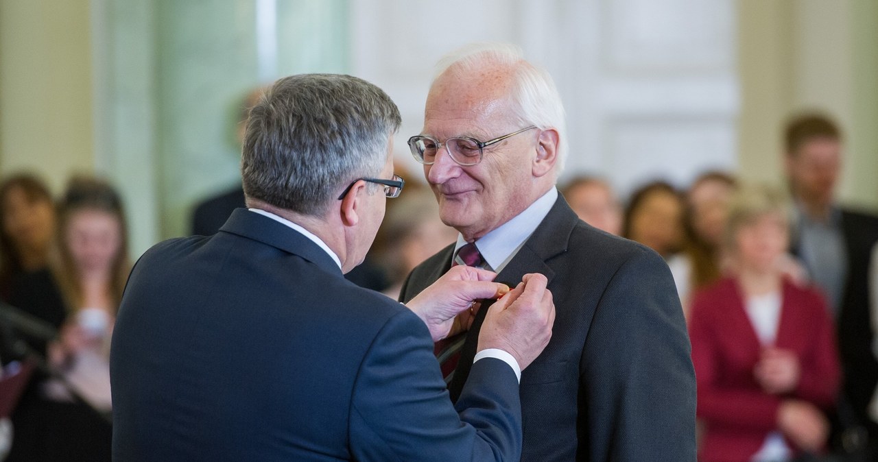 Stanisław Janicki z b. prezydentem Komorowskim / Jacek Domiński /Reporter