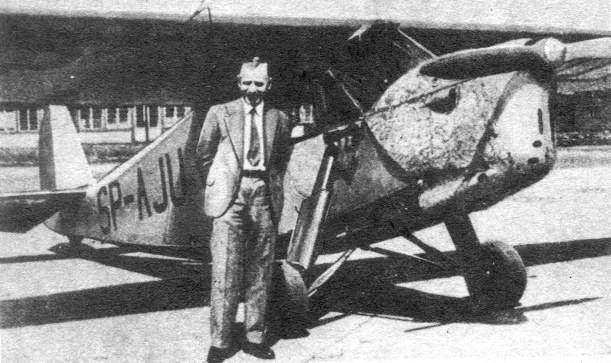 Stanisław Skarżyński i jego RWD-5bis SP-AJU /Archiwum Tomasza Basarabowicza