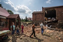 Stankowice zniszczone podczas nawałnicy