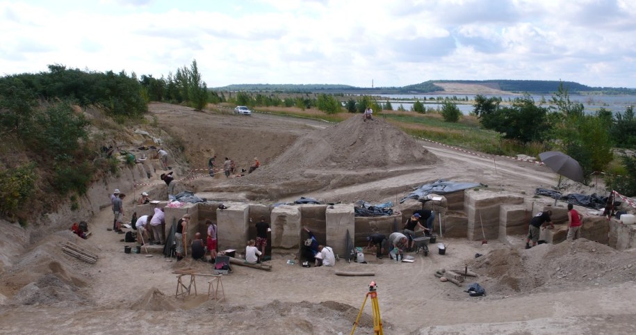 Stanowisko archeologiczne Neumark-Nord 2/2B w okolicach niemieckiego Halle, gdzie badano dietę neandertalczyków /Wil Roebroeks/Uniwersytet Lejdeński /