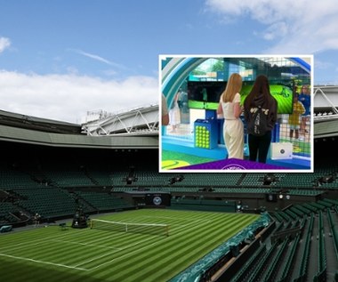 Stanowisko z TopSpin 2K25 na Wimbledonie. Można wcielić się w gwiazdę sportu