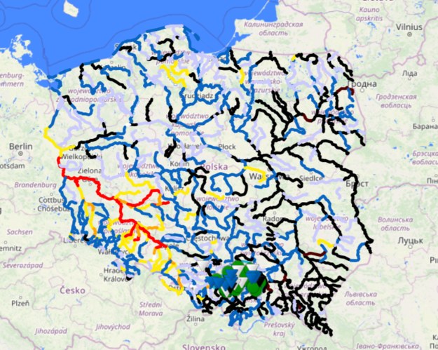 Stany rzek 24 września 2024 /IMGW /Materiały prasowe