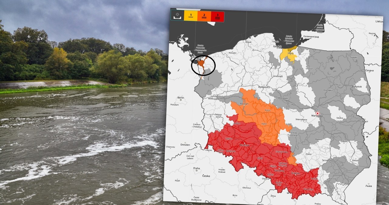 Stany rzek i komunikaty można sprawdzać na stronach IMGW. /Bartłomiej Magierowski /East News