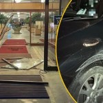 Staranował autem wejście do hotelu. Niecodzienne sceny w Karpaczu