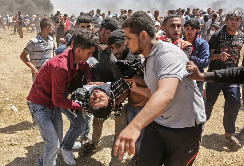 Starcia na granicy Strefy Gazy i Izraela /AFP