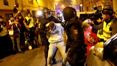 Starcia na ulicach Madrytu. Protesty przeciwko rządowi Pedro Sancheza